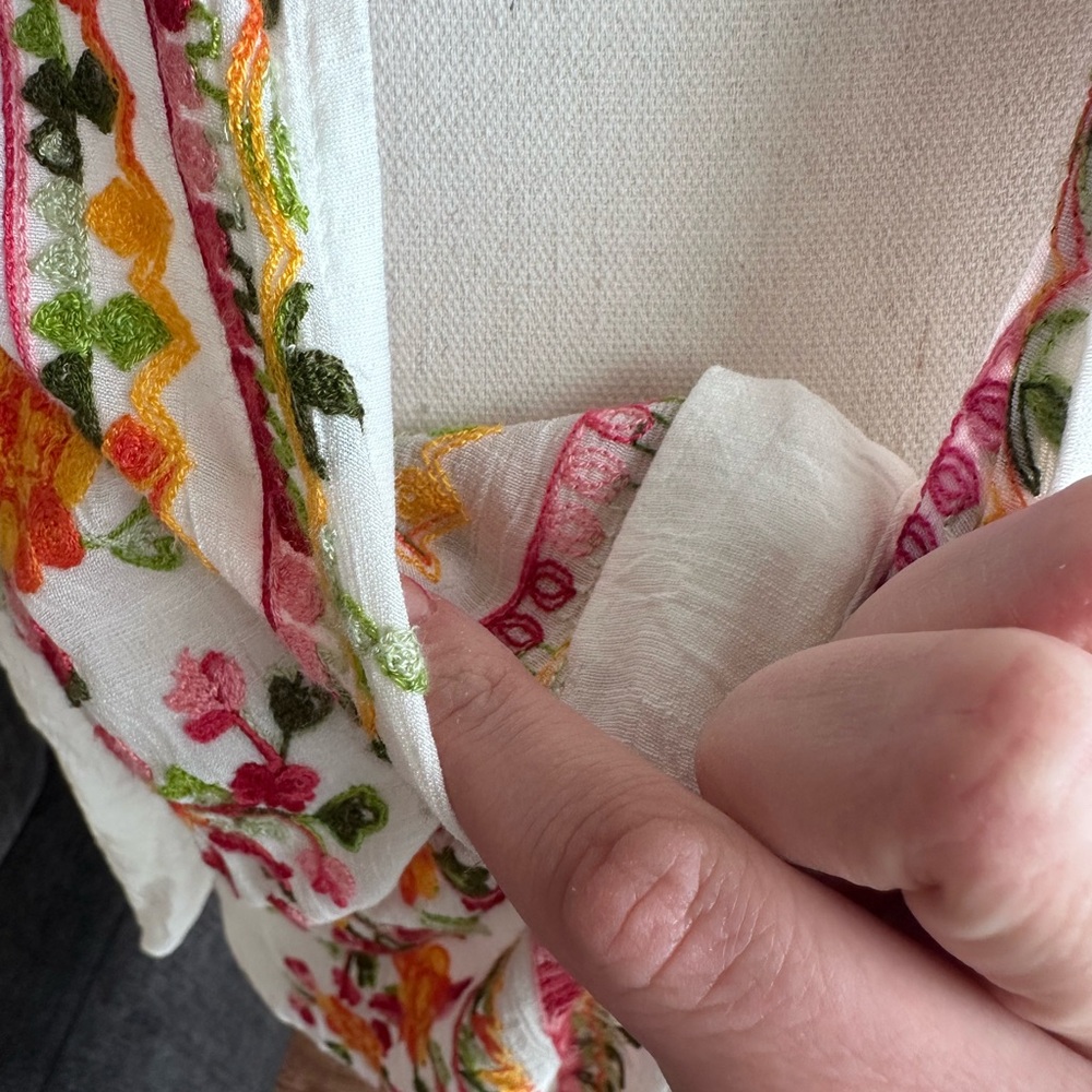 Embroidered Floral Blouse - Picture 7 of 12